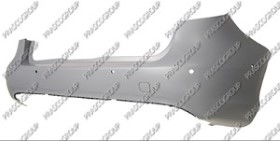 PARE-CHOCS ARRIERE A PEINDRE AVEC TROUS RADAR+SUPPORTS CAPTEURS-AVEC TROUS AIDE STATIONNEMENT-AVEC CACHE CROCHET