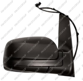 RETROVISEUR DROIT ELECTRIQUE-NOIR-CHAUFFANT-RABATTABLE-ASPHERIQUE/CHROME'