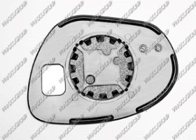 VERRE DE RETROVISEUR DROIT-CONVEX-CHROME'