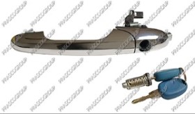 POIGNEE EXTERIEURE AVANT GAUCHE-CHROME'--AVEC JEU DE CLES-AVEC BARILLET