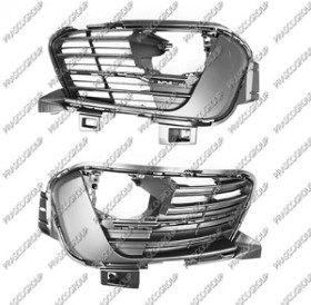 JEU DE GRILLE DE PARE-CHOCS AVANT-AVEC SIEGES ANTIBROUILLARD (DROIT+GAUCHE)