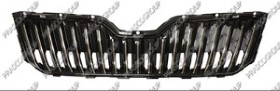 GRILLE CALANDRE NOIRE BRILLANT AVEC MOULURE CHROMEE'