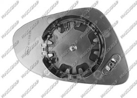 VERRE DE RETROVISEUR GAUCHE CONVEX-CHAUFFANT-CHROME'