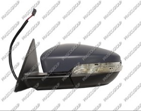 RETROVISEUR GAUCHE ELECTRIQUE-CHAUFFANT-AVEC APPRET-AVEC FEU REPETITEUR-RABATTABLE-ASPHERIQUE/CHROME'-10H8P