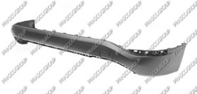 SPOILER DE PARE-CHOCS ARRIERE NOIRE STRUCTURE'-AVEC EMPREINTES POUR RADAR