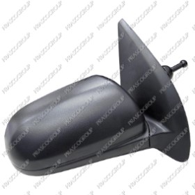 RETROVISEUR DROIT MECANIQUE-NOIR-CONVEX/CHROME'