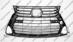 GRILLE CALANDRE NOIRE-AVEC MOULURE CHROMEE'- AVEC TROUS RADAR