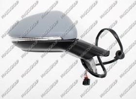 RETROVISEUR DROIT ELECTRIQUE-CHAUFFANT-AVEC APPRET-AVEC FEU REPETITEUR-RABATTABLE-CONVEXE/CHROME'