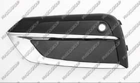 GRILLE GAUCHE DE PARE-CHOCS AVANT AVEC MOULURE CHROMEE ET TROUS RADAR+SUPPORTS CAPTEURS MOD. INSCRIPTION