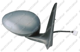 RETROVISEUR GAUCHE ELECTRIQUE-NOIR-CHAUFFANT-AVEC SONDE-ASPHERIQUE/CROME'
