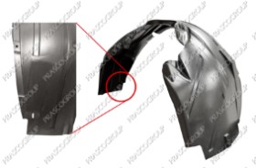 PARE-BOUE PLASTIQUE AILE AVANT DROITE  MOD. &gt; 08