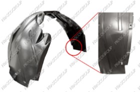 PARE-BOUE PLASTIQUE AILE AVANT GAUCHE MOD. &gt; 08