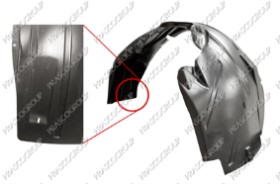 PARE-BOUE PLASTIQUE AILE AVANT DROITE MOD. 08 &gt;