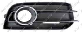 GRILLE DROITE NOIRE DE PARE-CHOCS-AVEC SIEGE ANTIBROUILLARD-AVEC CADRE CHROME'