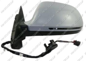 RETROVISEUR GAUCHE ELECTRIQUE-CHAUFFANT-AVEC APPRET-AVEC FEU REPETITEUR-ASPHERIQUE/CHROME' MOD. 3 PORTES