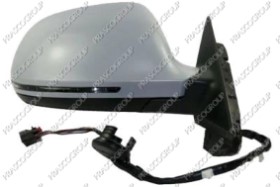 RETROVISEUR DROIT ELECTRIQUE-CHAUFFANT-AVEC APPRET-AVEC FEU REPETITEUR-CONVEXE/CHROME' MOD. 5 PORTES-16H8P-MOD. 08>10