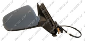 RETROVISEUR DROIT ELECTRIQUE-CHAUFFANT-AVEC APPRET-AVEC FEU REPETITEUR-CONVEXE/CHROME'-MOD.&gt;12/09-6 BROCHES