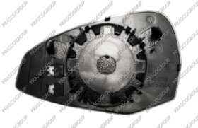 VERRE DE RETROVISEUR DROIT-ASPHERIQUE-CHAUFFANT-CHROME'