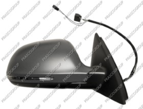 RETROVISEUR DROIT ELECTRIQUE-CHAUFFANT-AVEC APPRET-AVEC FEU REPETITEUR-CONVEXE/CHROME'-16H6P+2H2P