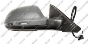 RETROVISEUR DROIT ELECTRIQUE-CHAUFFANT-AVEC APPRET-AVEC FEU REPETITEUR-RABATTABLE-AVEC MEMOIRE-CONVEXE/CHROME'-16H12P+2H2P