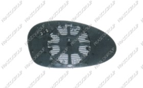 VERRE DE RETROVISEUR GAUCHE CONVEX-CHAUFFANT-CHROME'