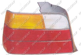 FEU D'AILE ARRIERE DROIT SANS PORTE LAMPE MOD. ORANGE/ROUGE