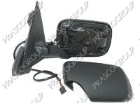 RETROVISEUR GAUCHE ELECTRIQUE-CHAUFFANT-AVEC APPRET-RABATTABLE-ASPHERIQUE/BLEU-MOD. 4 PORTES