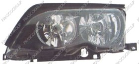 PHARE GAUCHE H7+H7 ELECTRIQUE AVEC MOTEUR-NOIR