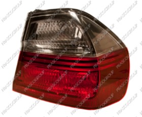 FEU D'AILE ARRIERE DROIT EXTERIEUR SANS PORTE LAMPE FUME'/ROUGE MOD. 4 PORTES