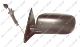 RETROVISEUR GAUCHE ELECTRIQUE-NOIR-CHAUFFANT-RABATTABLE-ASPHERIQUE/BLEU-MOD. 4 PORTES-11 BROCHES