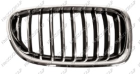 GRILLE CALANDRE DROITE CHROMEE-CHROMEE/NOIRE- MOD. LUXURY LINE - BASIS