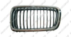 GRILLE CALANDRE GAUCHE CHROMEE/CHROMEE/NOIRE