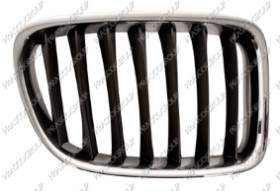 GRILLE CALANDRE DROITE-CHROMEE/NOIRE