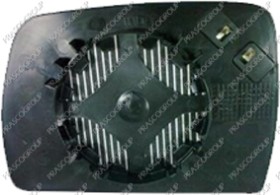 VERRE DE RETROVISEUR DROIT-ASPHERIQUE-CHAUFFANT-CHROME'