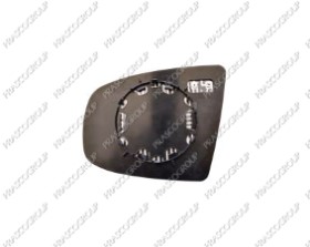 VERRE DE RETROVISEUR DROIT-ASPHERIQUE-CHAUFFANT-CHROME'