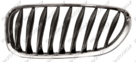 GRILLE CALANDRE GAUCHE-CHROMEE/NOIRE