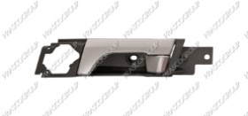 POIGNEE INTERIEURE AVANT GAUCHE AVEC LEVIER ARGENT/FONCE'-BASE NOIRE