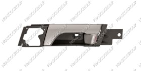 POIGNEE INTERIEURE ARRIERE GAUCHE AVEC LEVIER ARGENT/FONCE'-BASE NOIRE