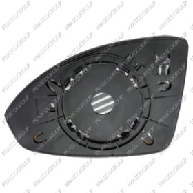 VERRE DE RETROVISEUR DROIT-CONVEX-CHAUFFANT-CHROME'