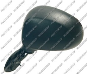 RETROVISEUR GAUCHE MANUEL-NOIR-CONVEXE/CHROMEE