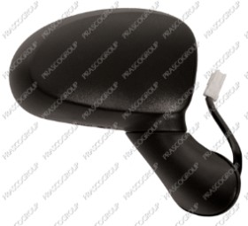 RETROVISEUR DROIT ELECTRIQUE-NOIR-CONVEXE/CHROME'