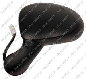 RETROVISEUR GAUCHE ELECTRIQUE-NOIR-CONVEXE/CHROME'