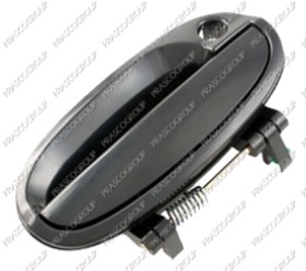 POIGNEE EXTERIEURE AVANT DROITE-NOIRE/LISSE -AVEC TROU BARILLET