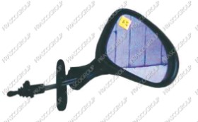 RETROVISEUR DROIT INTERIEUR MECANIQUE-NOIR-CONVEX/CHROME'