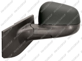 RETROVISEUR GAUCHE EXTERIEUR MANUEL-NOIR-CONVEXE/CHROMEE