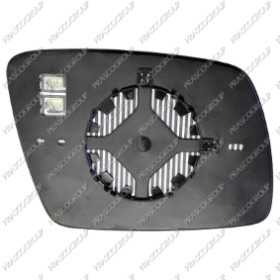 VERRE DE RETROVISEUR GAUCHE CONVEX-CHAUFFANT-CHROME'