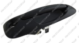 POIGNEE EXTERIEURE PORTE COULISSANTE GAUCHE-NOIRE/LISSE-AVEC TROU BARILLET