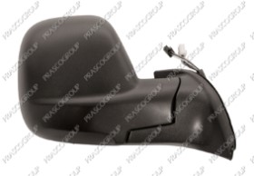 RETROVISEUR DROIT ELECTRIQUE-NOIR-CHAUFFANT-AVEC SONDE-CONVEXE/CHROME'