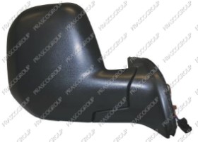 RETROVISEUR DROIT ELECTRIQUE-NOIR-CHAUFFANT-AVEC SONDE-CONVEXE/CHROME'