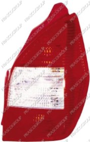 FEU D'AILE ARRIERE DROIT SANS PORTE LAMPE ROUGE/BLANC MOD. 05 >